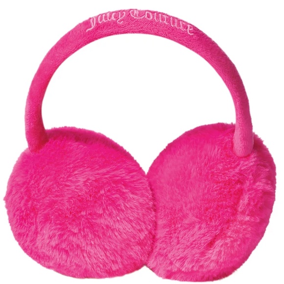 Juicy Couture Ear Muffs Fuzzy Pink LIMITED EDITION NEW Sealed - Picture 1 of 3